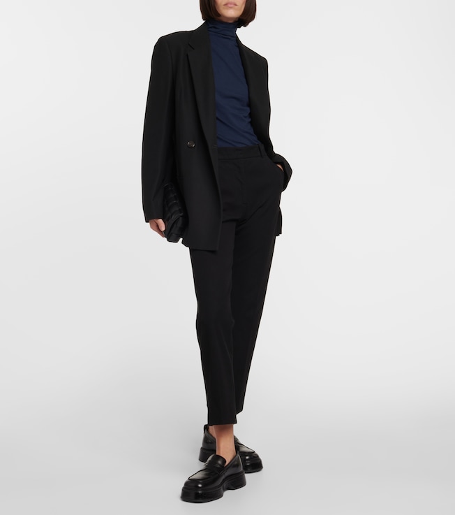 Velvet Talisia cotton-blend turtleneck top