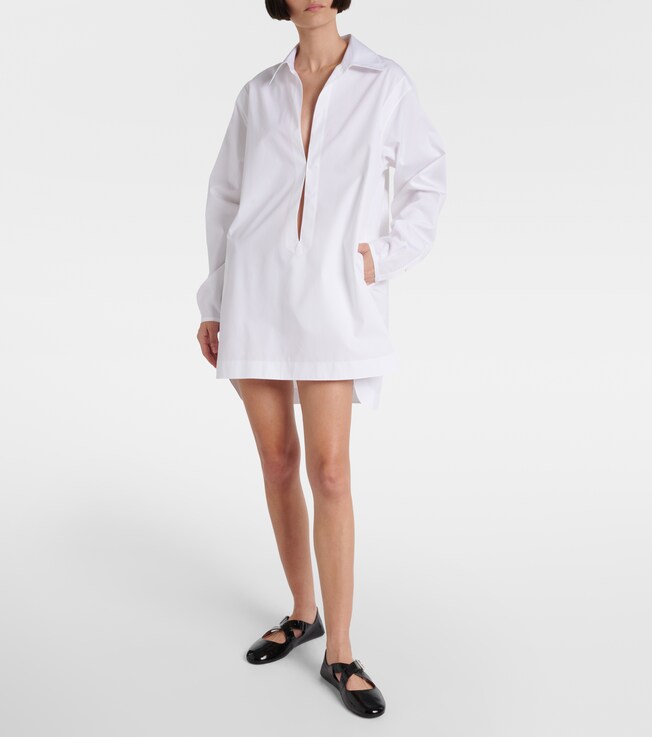 Alaïa Cotton poplin minidress