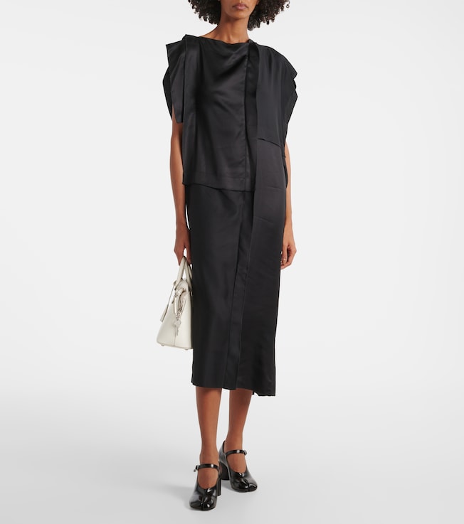 MM6 Maison Margiela Gathered midi dress