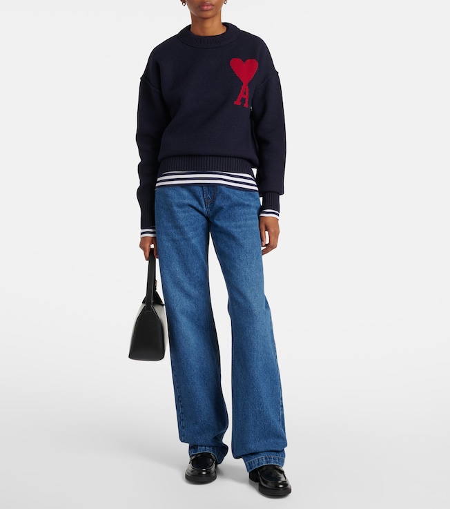 Ami Paris Ami De Cœur wool sweater