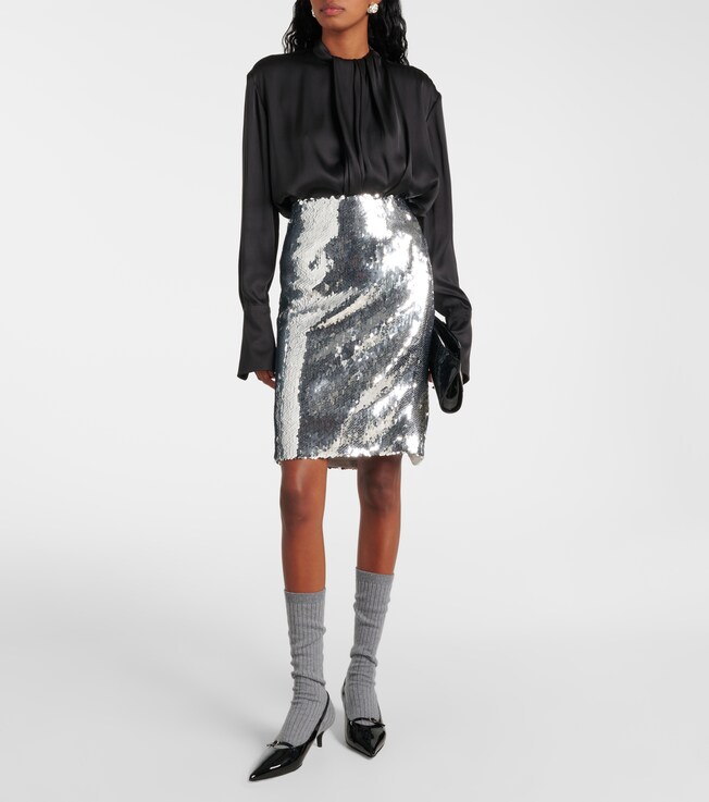 Magda Butrym Sequined midi skirt