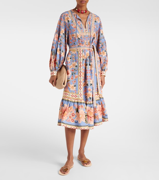 FARM Rio Superbloom Tapestry printed midi dress
