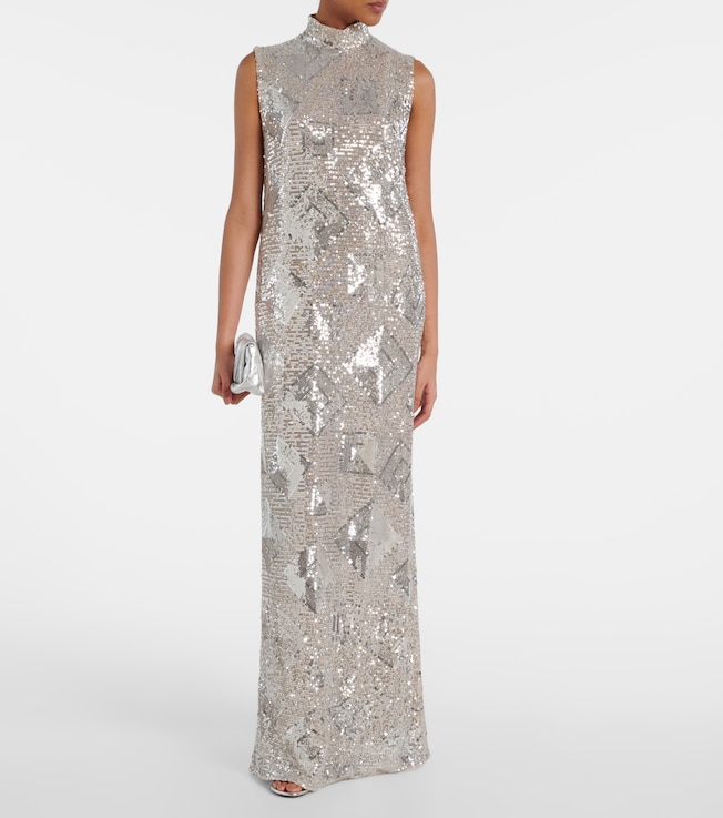 Taller Marmo Miami sequined gown