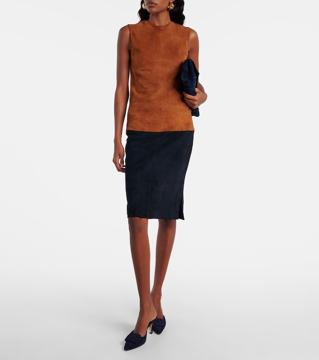 Stouls Stouls Miuccia suede top