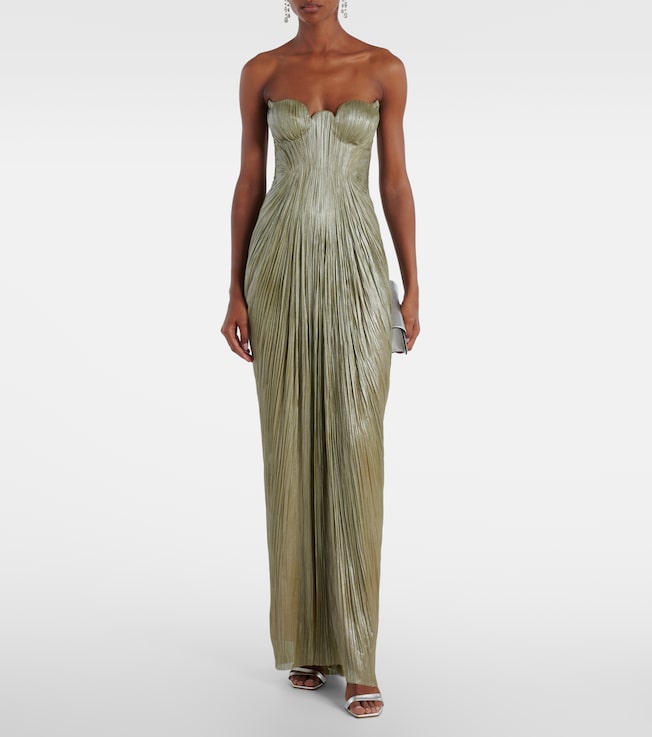 Maria Lucia Hohan Jasleen strapless silk tulle corset gown