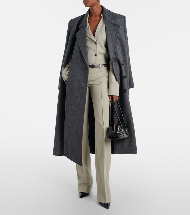 THE ATTICO Low-rise wool straight pants