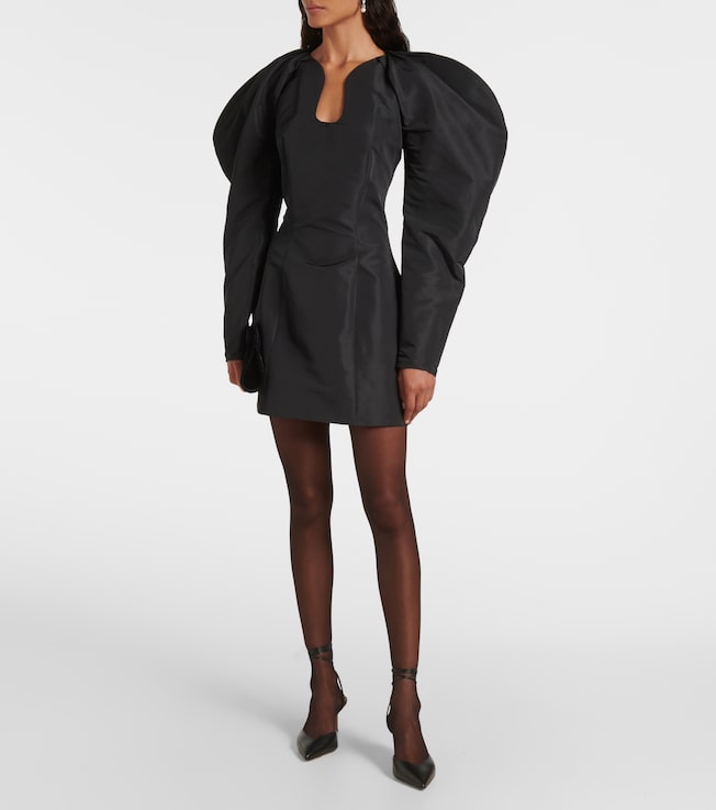 Nina Ricci Pleated taffeta minidress