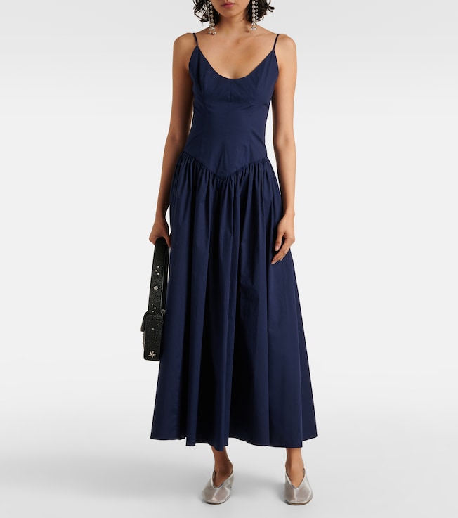 Staud Dena cotton midi dress