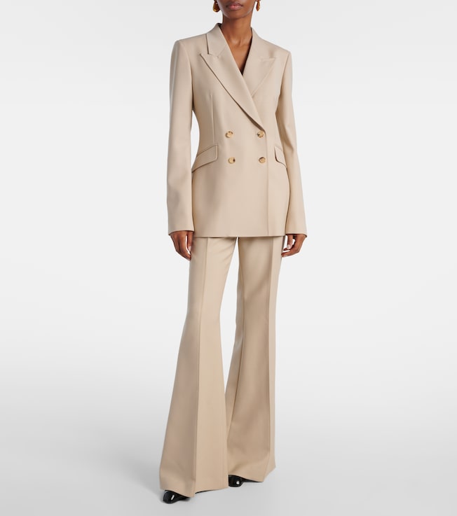 Gabriela Hearst Rhein high-rise wool flared pants