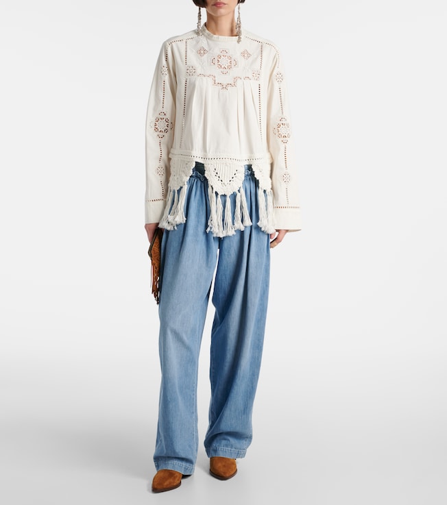 Isabel Marant Inaya high-rise wide-leg jeans
