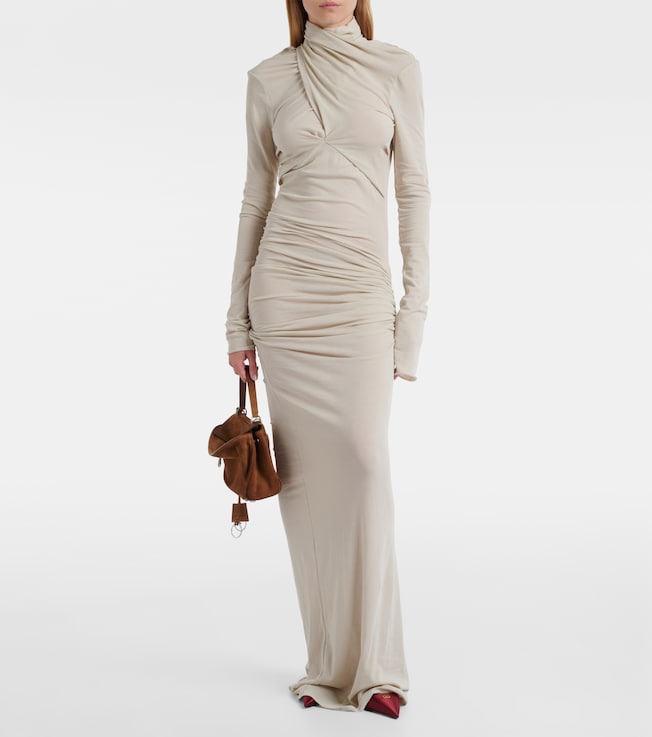 Entire Studios Gres draped cotton-blend gown