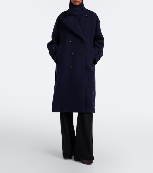 Chloé Double breasted wool-blend coat