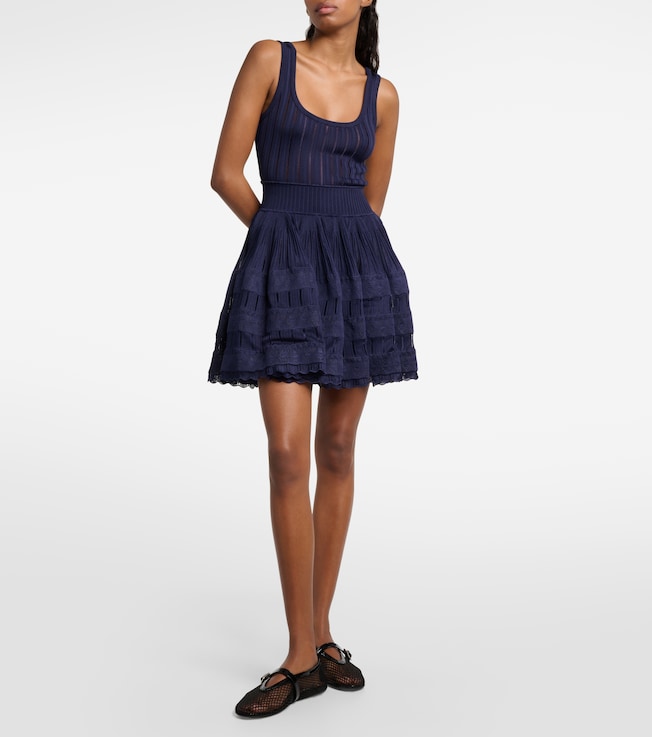 Alaïa Ribbed-knit minidress