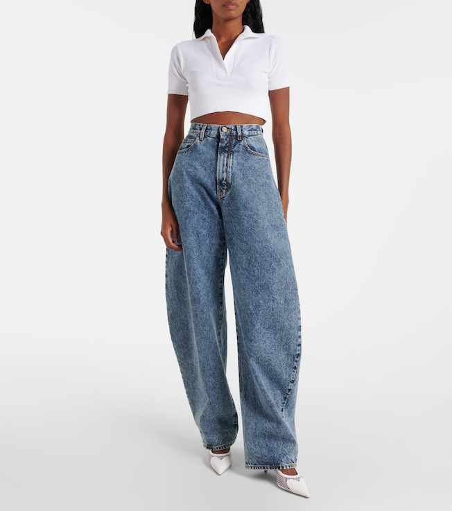 Alaïa Cropped polo shirt