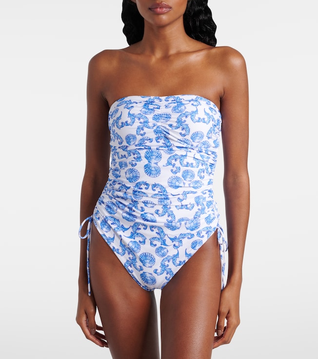 Melissa Odabash Sydney ruched printed swimsuit