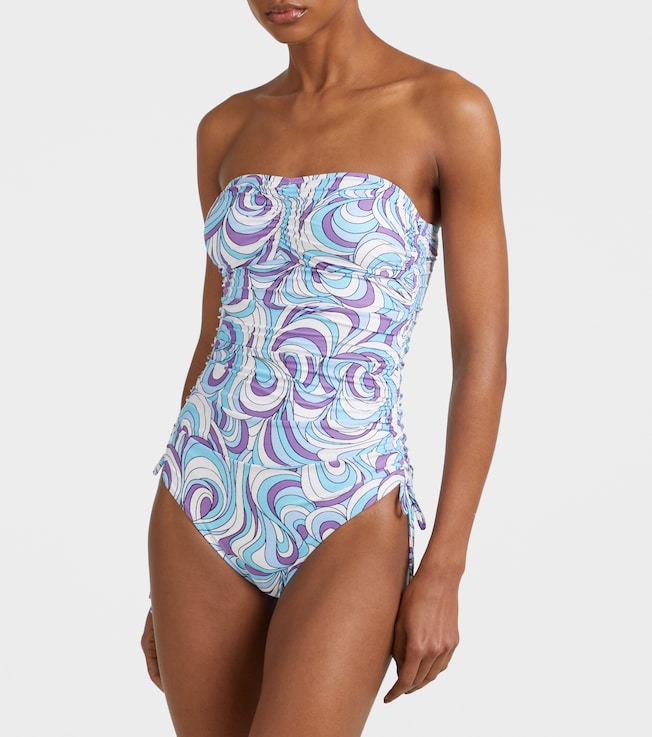 Melissa Odabash Sydney strapless shoulder swimsuit