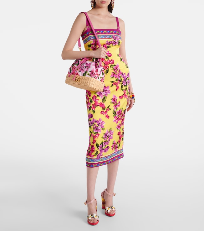 Dolce&Gabbana Taormina floral silk-blend midi dress
