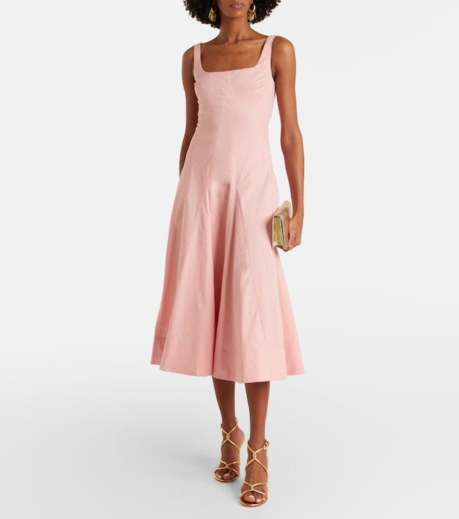 Staud Willow cotton midi dress