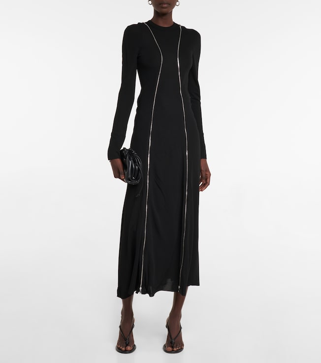 Victoria Beckham Zip-embellished maxi dress