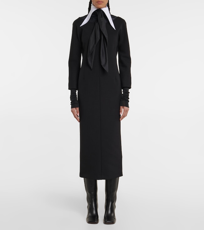 The Row Tulip wool-blend midi dress