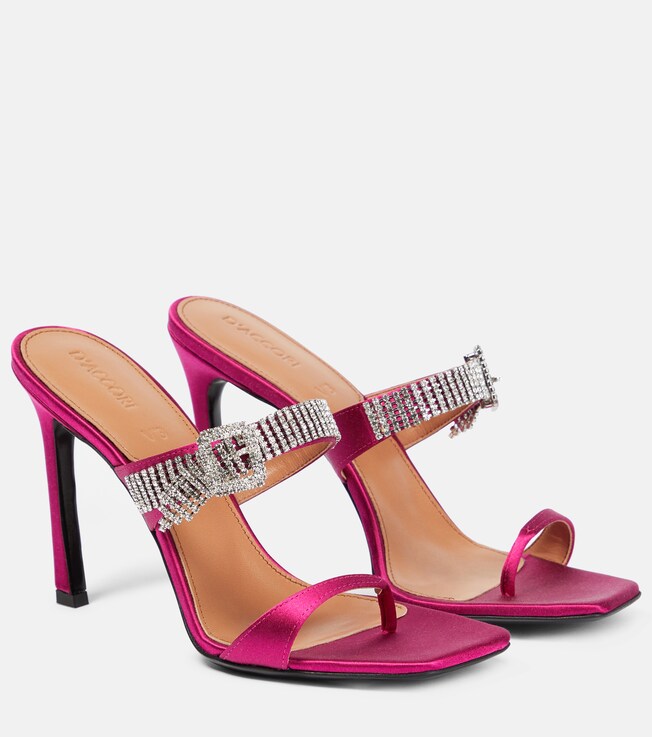 D'ACCORI Dahlia embellished mules