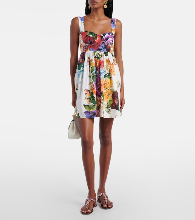 Dolce&Gabbana Floral cotton minidress