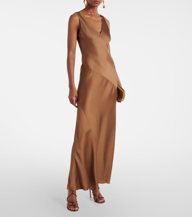 Max Mara Pilly satin maxi dress