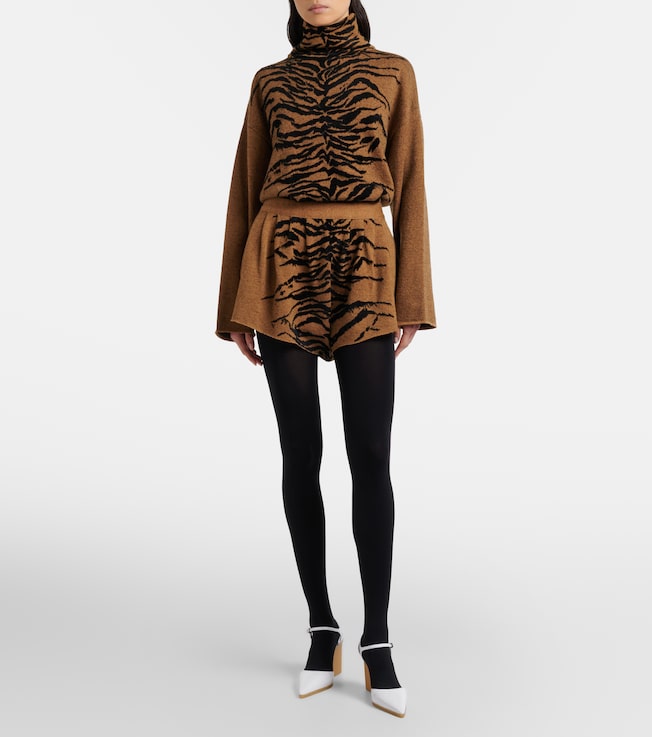 Alaïa Jacquard turtleneck sweater