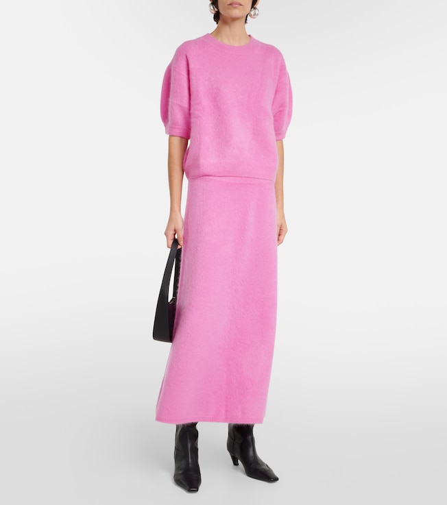 LISA YANG Asta high-rise cashmere midi skirt
