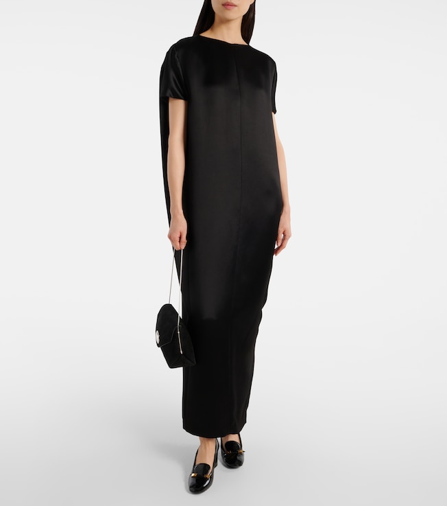 KHAITE Webster satin maxi dress