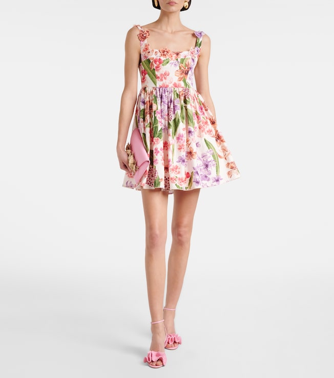 Agua by Agua Bendita Barbare floral cotton minidress