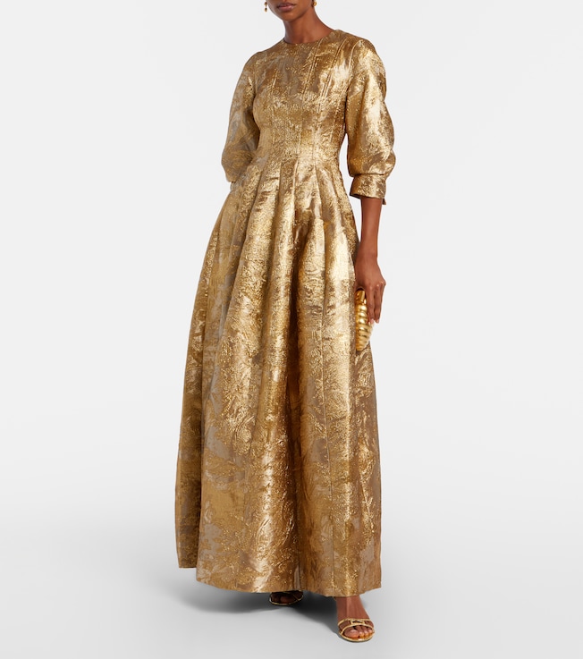 SIMKHAI Claravelle jacquard gown
