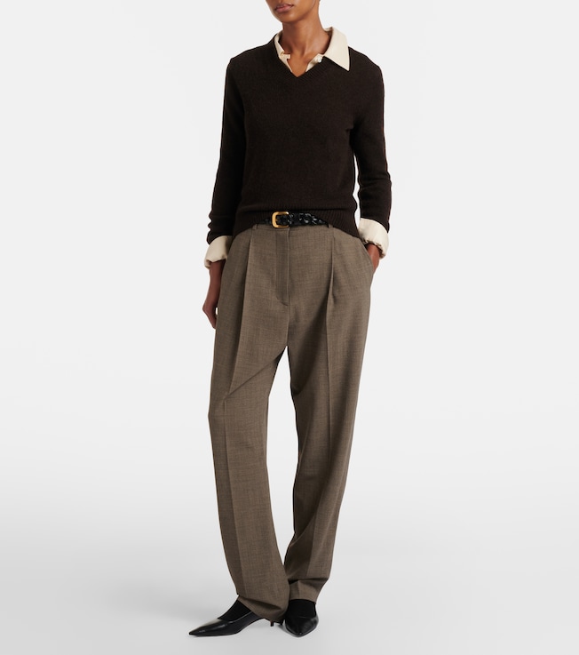 The Row Nalini knitted cashmere top