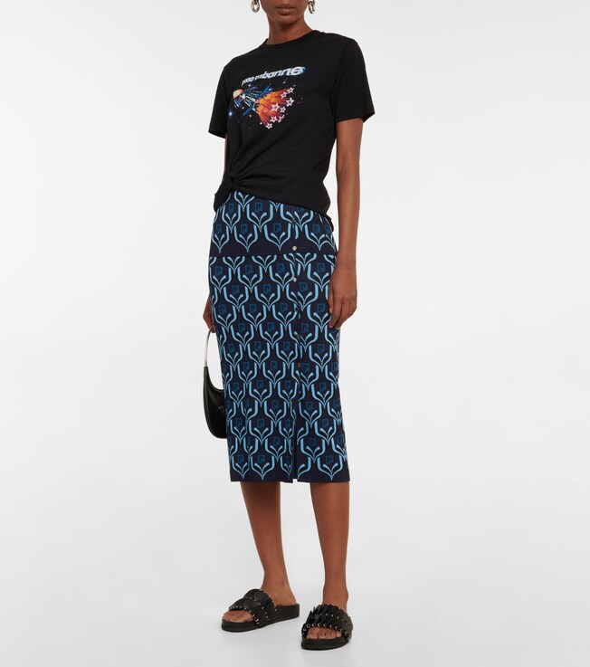 Rabanne Jacquard maxi skirt