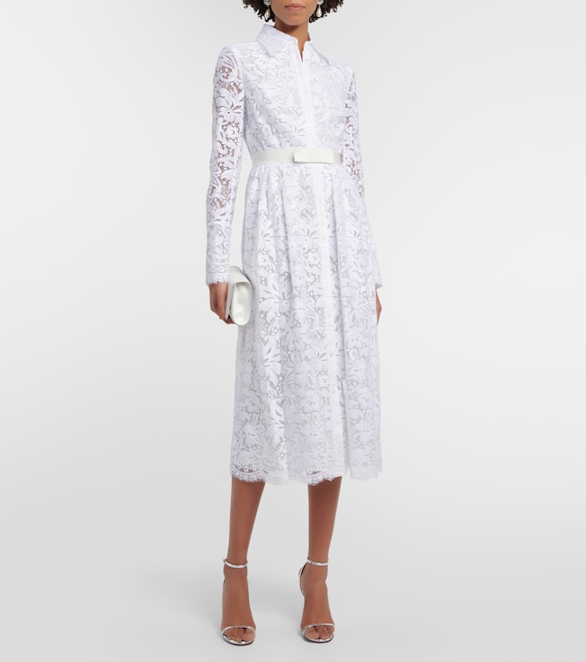Erdem Corrine lace shirt dress