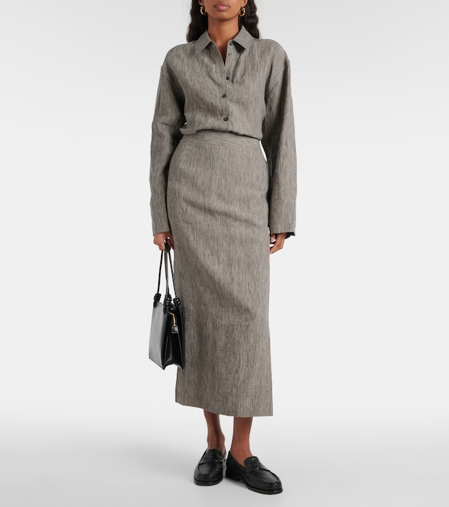 TOVE Romilie linen maxi skirt
