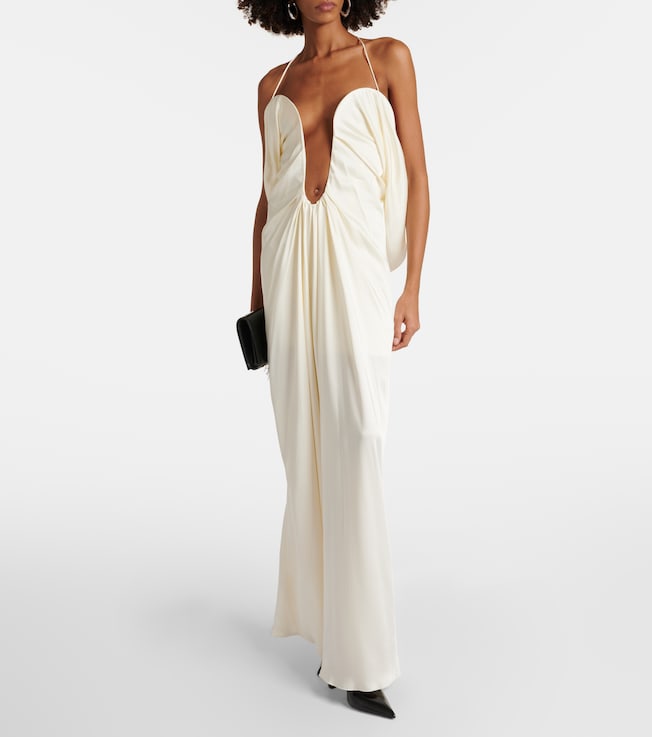 Victoria Beckham Cutout crêpe satin gown