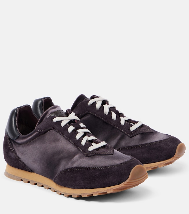 LE MONDE BERYL Slim Runner satin sneakers