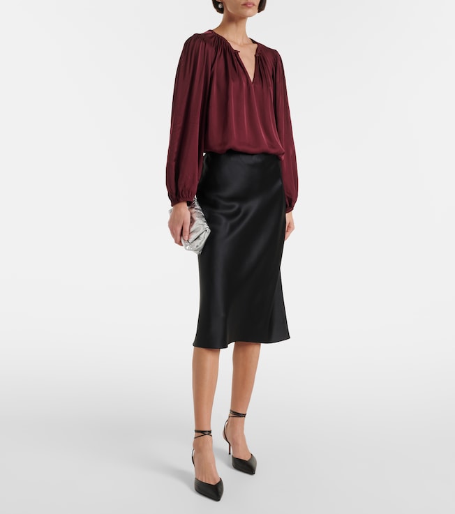 Velvet Riona satin blouse