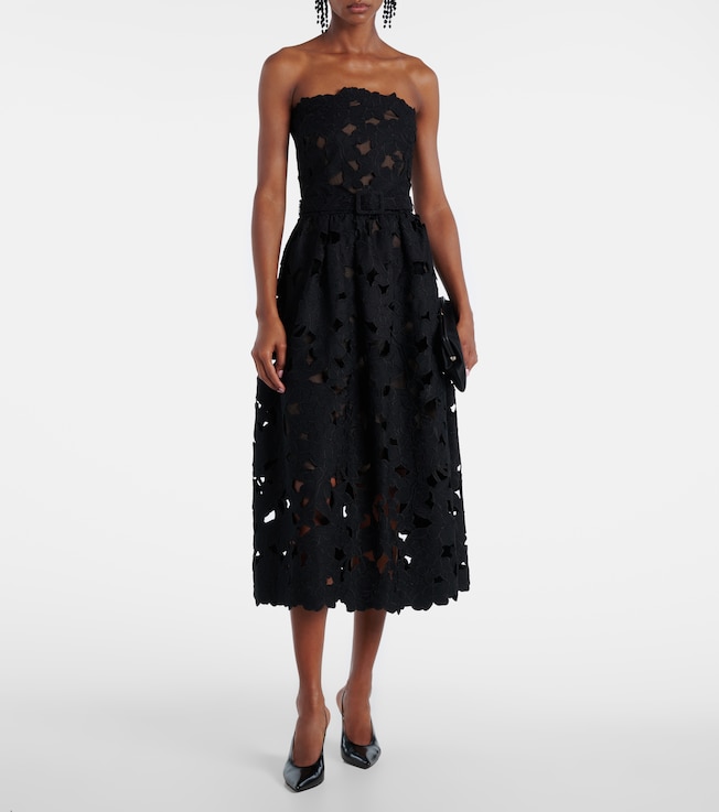 Oscar de la Renta Lace bustier dress