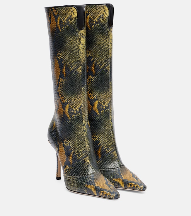 JIMMY CHOO Archive Boot 100 leather knee-high boots