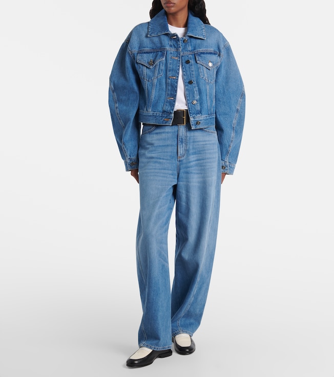 Givenchy Cocoon high-rise barrel-leg jeans