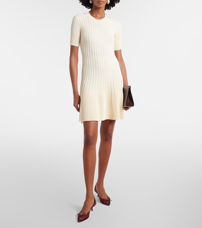 Ami Paris Ribbed-knit minidress