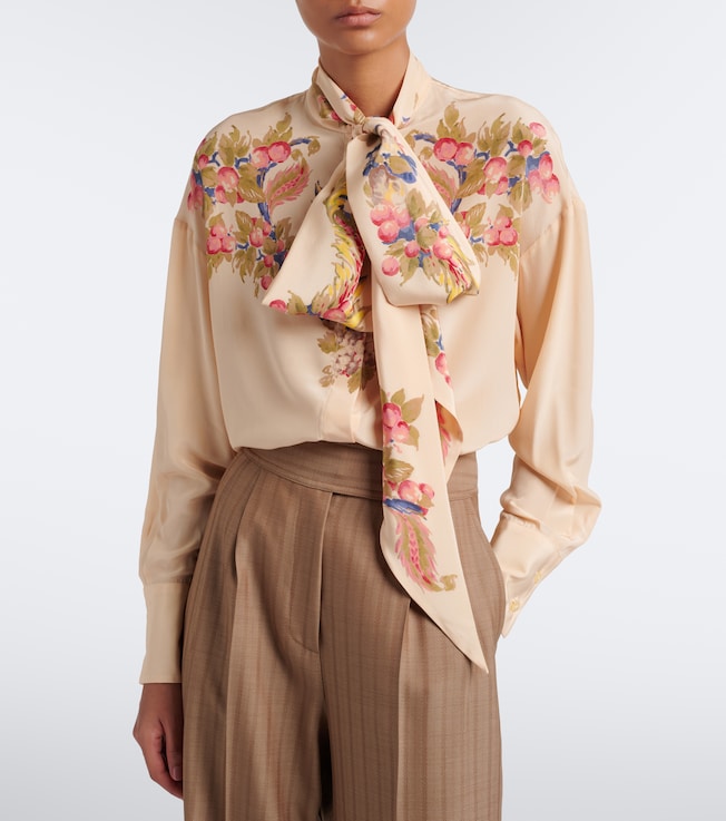 Etro Floral silk crêpe de chine blouse