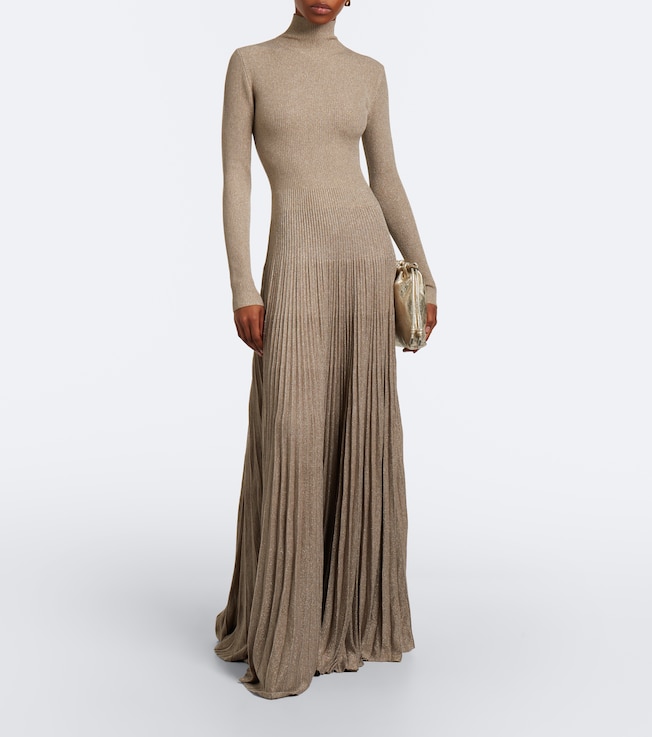Ralph Lauren Collection Ralph Lauren Collection Knitted pleated maxi dress