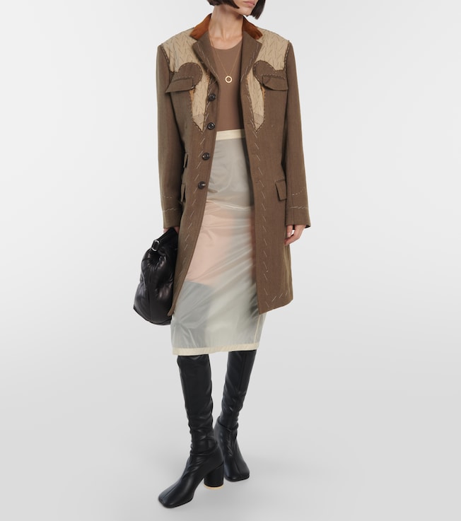 Maison Margiela Single-breasted wool coat 