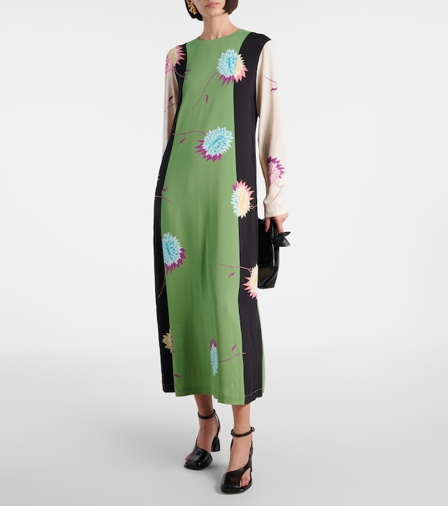 La DoubleJ Swing printed jersey maxi dress