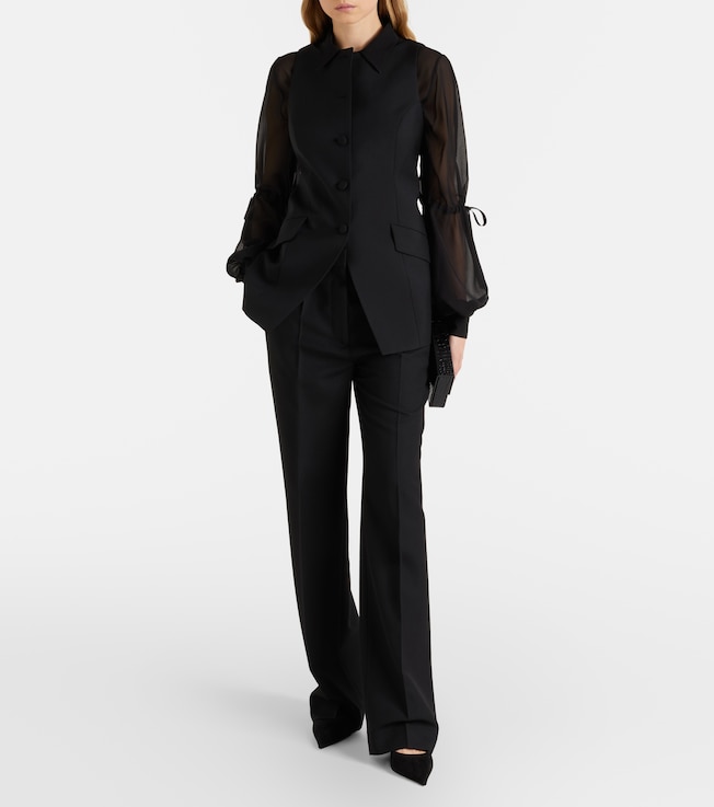 Nina Ricci Sheer silk blouse