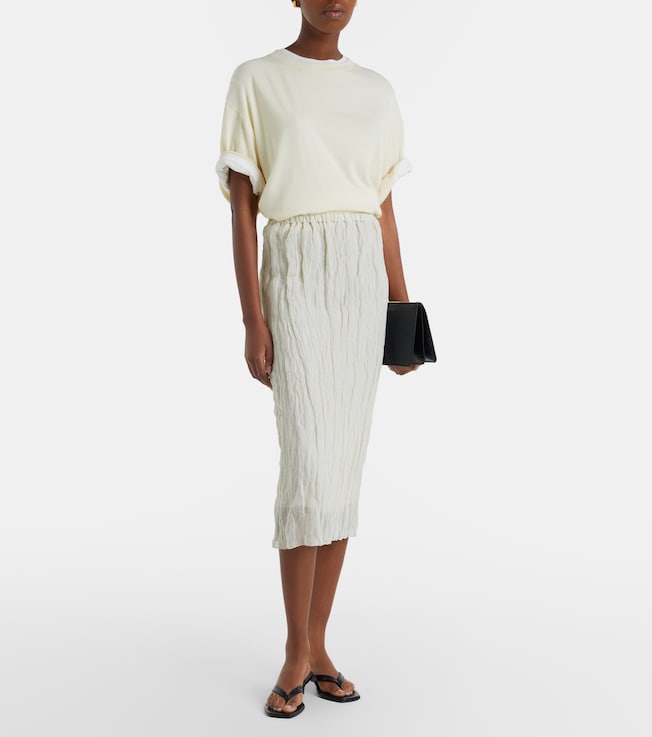 Róhe Cotton-blend midi skirt