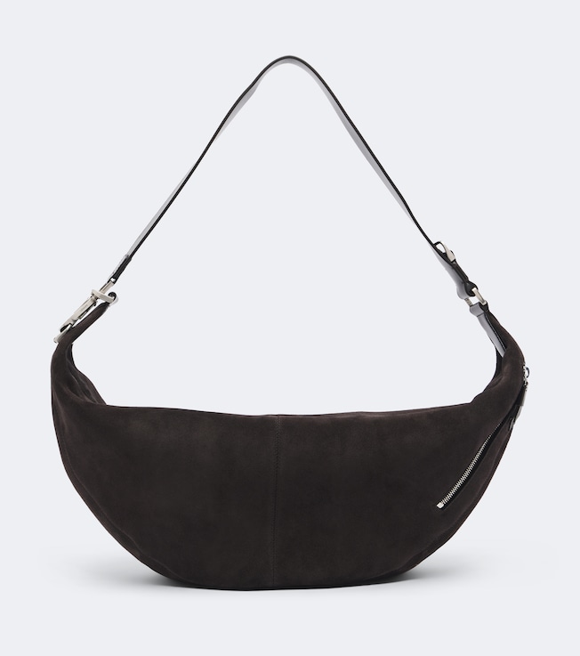 Lemaire Lemaire Quiver Clip suede shoulder bag